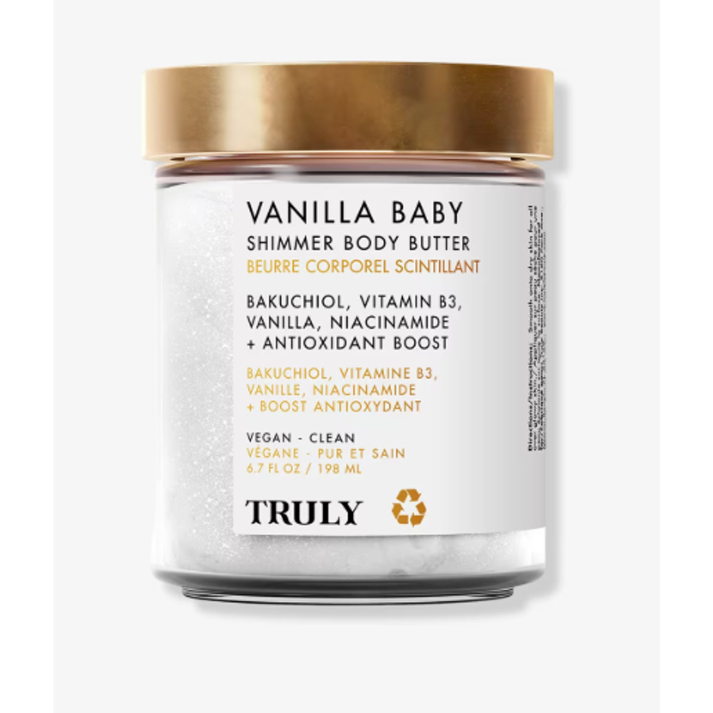 Truly Vanilla Baby Luxury Shimmer Body Butter 6.7oz // NEW WITH SEAL